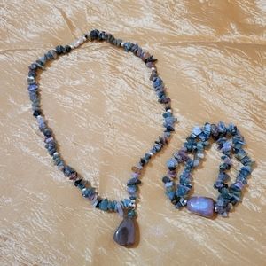 Artisan Multistone Necklace & Bracelet